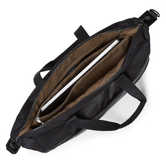 Sac Ordinateur Portable Kipling Ilia Tote Bag Noir Camouflage | FR 1914IL
